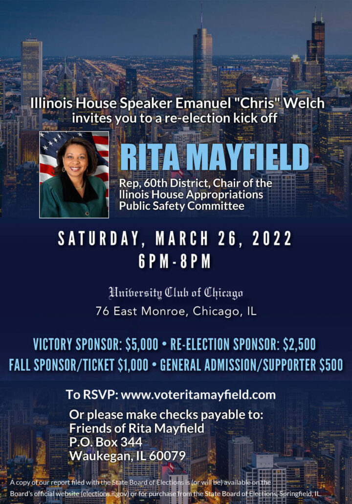 Please join in support of Rita on March 26th